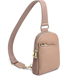 INICAT RFID Blocking Sling Bag, Anti Theft Crossbody Bag for Women Compact Travel Purses Vegan Leather