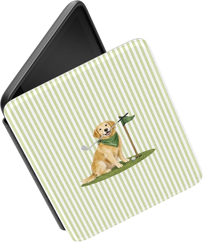 Casely Kindle Case | Clubhouse | Golden on the Green | Compatible with 7” Kindle Colorsoft and 7” Kindle Paperwhite (12th Gen)