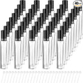 Domensi 40 Pcs 10/15/20/30 ml Perfume Travel Refillable Glass Bottles Spray Bottle Perfume Atomizer for Cologne Dispenser Leak-proof Fragrance Bottles Atomizer Pump Kit (10 ml,Black)