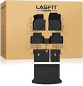 LASFIT Floor Mats & Trunk Mat for Mazda CX30 2020-2026 All Weather TPE Custom Fit 2026 2025 2024 2023 2022 2021 2020 Floor Liners Car Mats Accessories, 1st & 2nd Row & Cargo Mats, Black