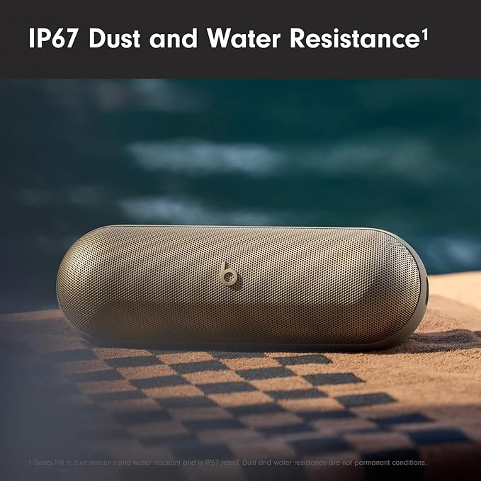 Beats Pill - Wireless Bluetooth Speaker with AppleCare+ (2 Years) - Champagne Gold