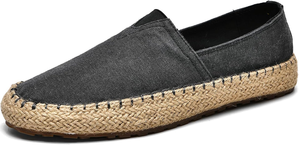 CASMAG Men's Fashion Casual Canvas Espadrille Slip-on Shoes Loafers
