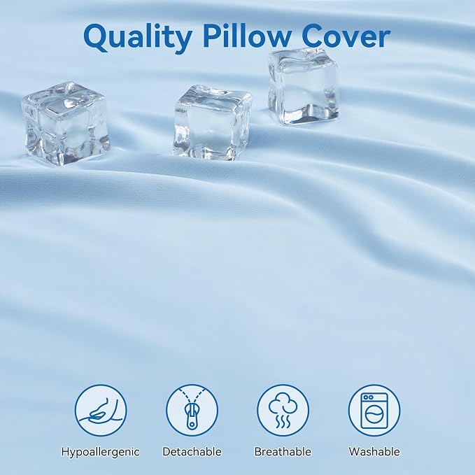 AM AEROMAX 32" King Size Contour Memory Foam Pillow, Cervical Pillow for Neck Pain Relief, Neck Orthopedic Sleeping Pillows for Side, Back and Stomach Sleepers