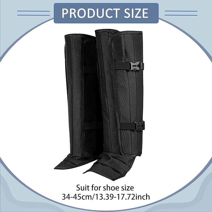 Leg Shoe Covers Waterproof TPU Adjustable Outdoor Walking Hiking Camping Trail Running Suitable for Men Women Snowshoeing