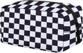 E-Tree Cute Makeup Bag,Medium Travel Make up Pouch for Purse,Zipper Toiletry Cosmetic Brush Skin Care Case for Women Man,Tech Electronic Organizer,Small Canvas Storage for Personal Items,Checkered