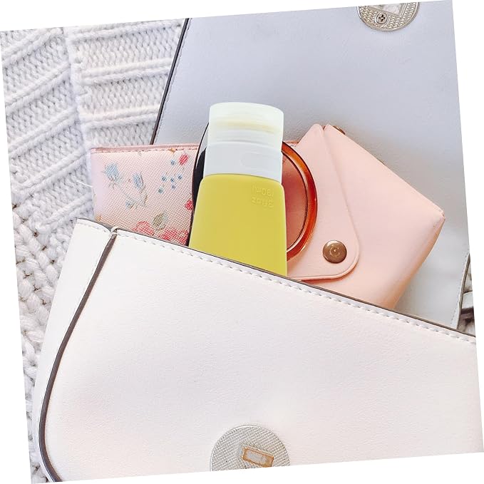 PRETYZOOM 6pcs Travel Toiletry Bottles Set Silicone Containers for Shampoo Lotion and Cream Leakproof Design for Easy Squeeze for Travel and Cosmetics