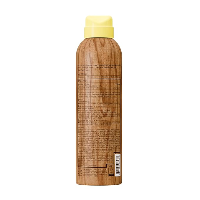 Sun Bum Original SPF 50 Sunscreen Body Spray - Broad Spectrum Moisturizing Sunscreen with Vitamin E - Hawaii 104 Act Compliant (Made without Octinoxate & Oxybenzone) - 6 oz