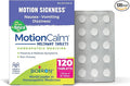 Boiron MotionCalm Relief for Nausea, Vomiting, or Dizziness from Motion Sickness, Carsickness, Seasickness, Amusement Rides, and Video Games or VR - Non-Drowsy - 120 Count (2 Pack of 60)