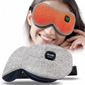 Heated Eye Mask, Cordless Warm Compress for Dry Eyes, Blepharitis & Eye Fatigue - Weighted Heating Pad with 3 Preset Heat Modes, Rechargeable, Auto Shut-Off, Washable Cover for Sleep & Travel
