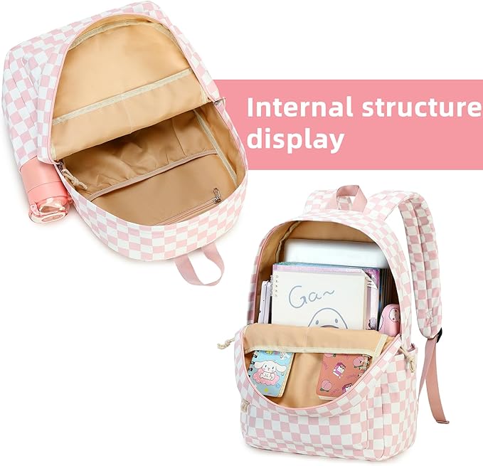 LEDAOU Backpack for Girls School Bag Kids Bookbag Teen Backpack Set Daypack with Lunch Bag and Pencil Case | Kids, Bookbag, Daypack, with Lunch Bag, and Pencil Case
