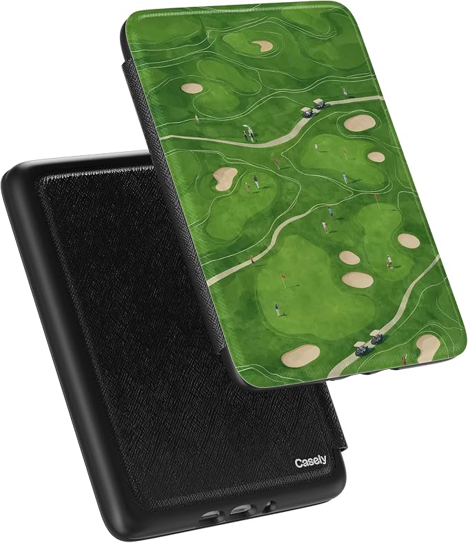 Casely Kindle Case | Clubhouse | The Back Nine | Compatible with 7” Kindle Colorsoft and 7” Kindle Paperwhite (12th Gen 2024 Models)