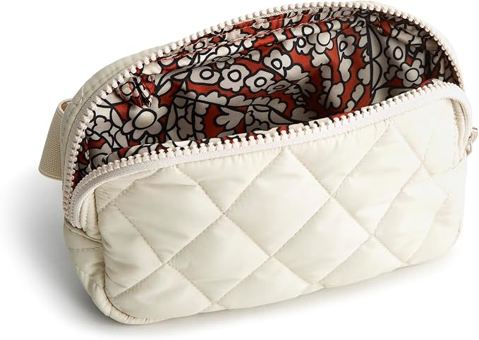 Vera Bradley Women's Featherweight Woodward Small Belt Bag, Pumice Stone, One Size