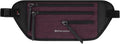 Sherpani Jett, Travel Money Belt, Secure Waist Bag, Slim Passport Holders, Blocking Hidden Wallet Belt Bag, Fanny Pack for Women, Travel Gift, RFID Protection (Merlot Lite)