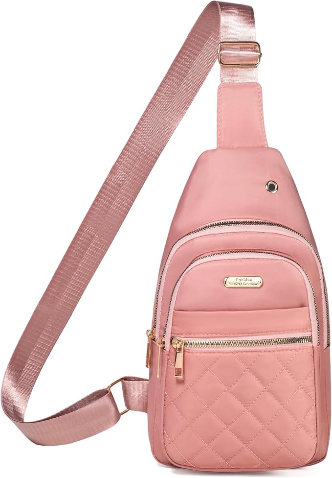 Banelu Small Sling Bag Crossbody Sling Backpack for Women, Chest Bag Daypack Cross Body Bag Fanny Pack for Outdoors Hiking Traveling