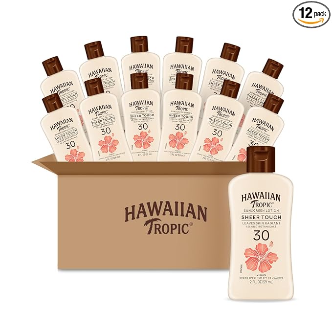 Hawaiian Tropic Sheer Touch Lotion, SPF 30, 2oz (Pack of 12)