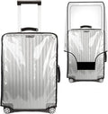 24 Inch Clear Suitcase Cover for Luggage TSA Approved Heavy Duty Waterproof PVC Protector Prevents Scratches Damage for Wheeled Travel Luggage