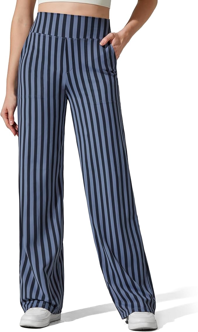 G4Free EverGoing Yoga Pants Women Wide Leg Pants with Pockets High Waist Stretch Dress Casual Sweatpants Petite/Regular/Tall