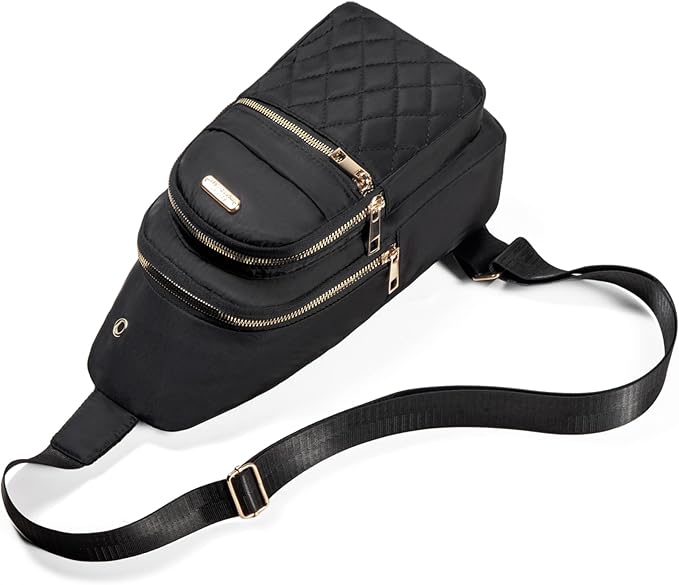 Banelu Small Sling Bag Crossbody Sling Backpack for Women, Chest Bag Daypack Cross Body Bag Fanny Pack for Outdoors Hiking