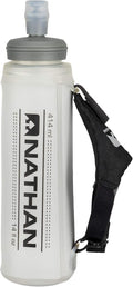 Nathan Pinnacle Lite Handheld 14oz Flask, Handheld Water Bottle for Marathons, Hiking, Ultra Running and Outdoor Activity