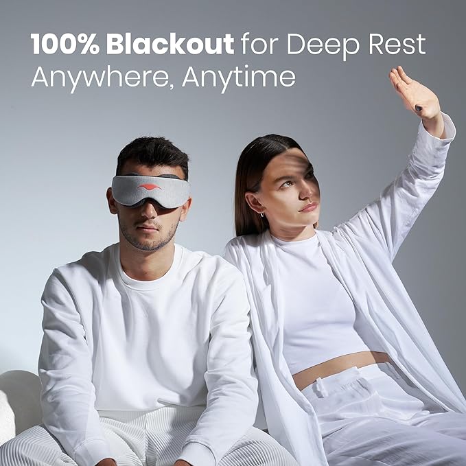 Manta Sleep Pro Sleeper Bundle - Manta Sleep Mask + Manta Pro Sleep Mask - 100% Total Blackout, Fully Adjustable, Zero Eye Pressure Eye Mask for Sleeping, Travels and Nap