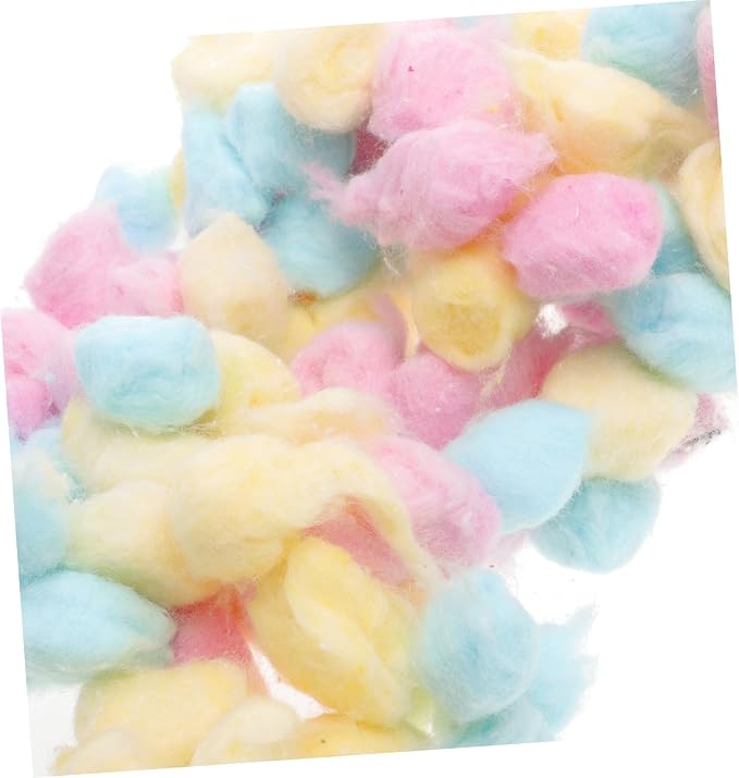 Colored Cotton Balls for Face Washing Soft Small Cotton Balls for Newborns Gentle Makeup Remover and Craft Use Multipurpose and Pet Care Pads