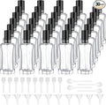 Domensi 30 Pcs 10/15/20/30 ml Perfume Travel Refillable Glass Bottles Spray Bottle Perfume Atomizer for Cologne Dispenser Leak-proof Fragrance Bottles Atomizer Pump Kit (30 ml,Black)