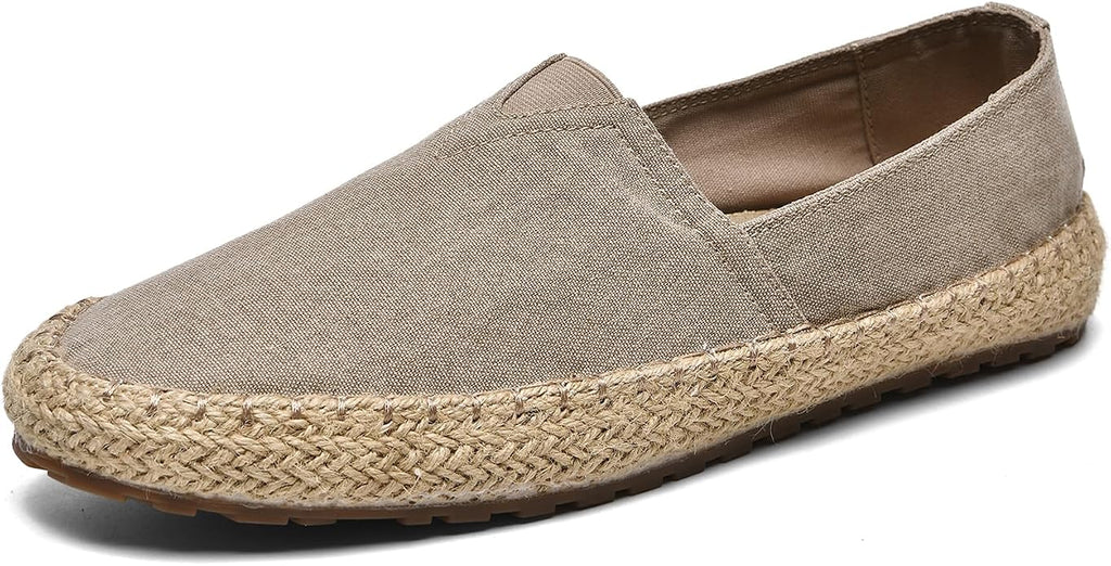 CASMAG Men's Fashion Casual Canvas Espadrille Slip-on Shoes Loafers