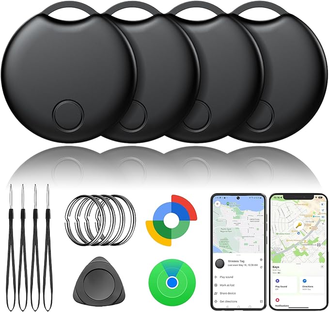 2026 Tracker Smart Tags for iOS and Android,Dual System Android Tracker Tags Bluetooth Key Finder Compatible with iOS and Android for Keys, Luggage and More