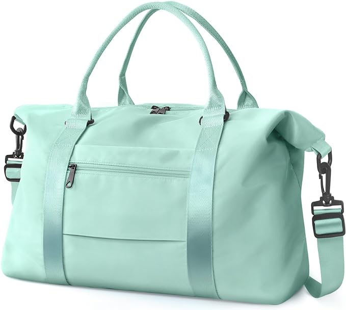 Travel Duffle Bag, Waterproof Weekender Bag Carry On Tote Bags for Women, Travel Essentials Sport Gym Bag for Men, Hospital Bag for Labor and Delivery, Overnight Bag Luggage Bag with Trolley Sleeve