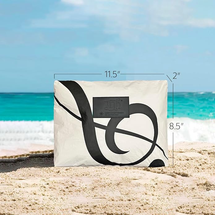 100% Coated Tyvek Material, Beach Pouch, Waterproof Pouch for Beach, Makeup Pouch, Wet Dry Bag,Clutch
