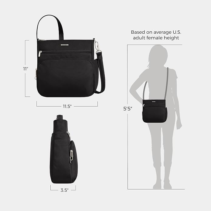Travelon Anti-Theft Classic North/South Crossbody Bag