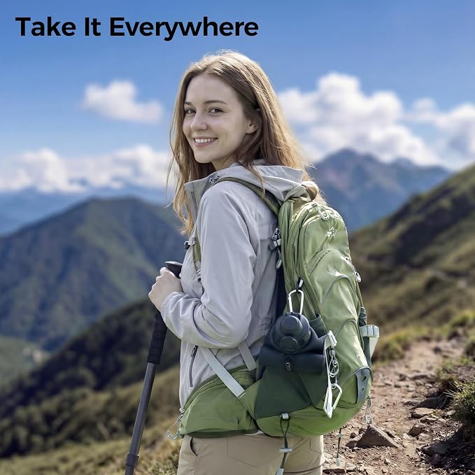 TakeToday Newly Upgraded Collapsible Water Bottles 32oz and 20oz, Compact Foldable Travel Bottle, TSA-Approved Leakproof Silicone Water Bottle for Hiking, Travel, Outdoors