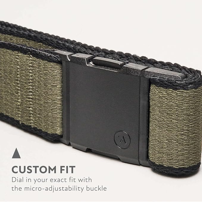 Arcade Belts A2 Unisex Adventure Belt: Heavy Duty Stretch, Metal Free Buckle