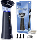 Ear Wax Removal with One-Piece Waste Tank, FSA-HSA-Eligible, Water Powered Ear Cleaner, Electric Ear Cleaning Kit with Water Temperature Sensor, Ear Irrigation Flushing System, Blue