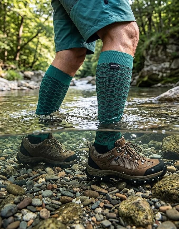 RANDY SUN Waterproof Breathable Knee High Kayaking Hunting Fishing Socks