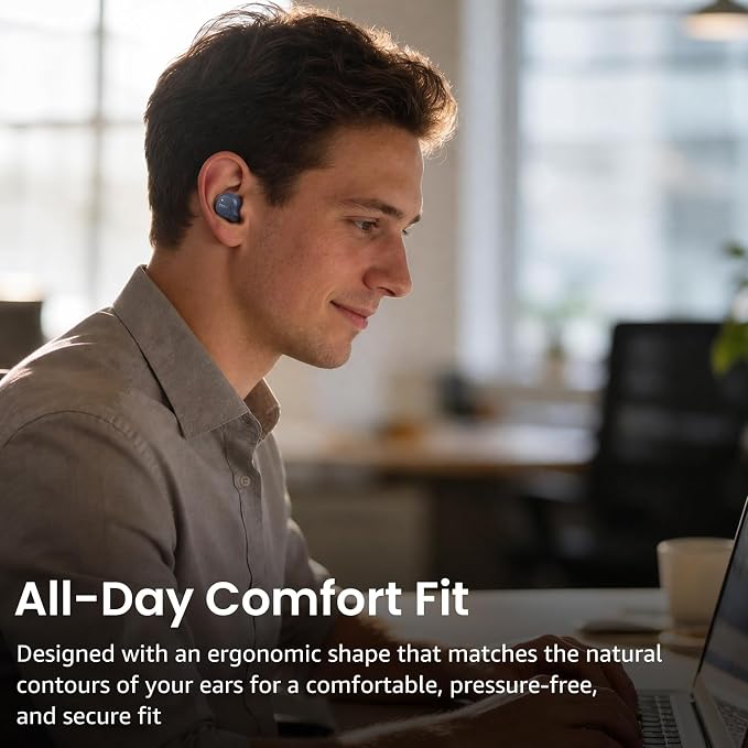 TOZO NC9 Hybrid Active Noise Cancelling Wireless Earbuds, 6 Mics ENC Clear Call, IPX8 Waterproof, in Ear Bluetooth 5.3 Headphones Stereo Bass Ear Buds 60H Playtime with LED Display 32 EQs via APP