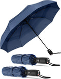 Repel Windproof Travel Umbrella - Compact & Withstands Winds up to 100MPH , Strongest Premium Auto Folding Umbrella for Rain and Sun - Durable, Light & Portable for Women & Men , Fits Backpack & Cars