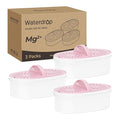 [Original] Waterdrop PF-01MG Magnesium Water Filter Replacement for Waterdrop Pitcher and Dispenser, Reduces Chlorine, Odors, Improved Coffee Taste, Last Up to 2 Months or 100 Gallons, 3 Pack