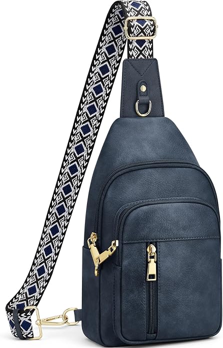 Anti Theft Crossbody Bags for Women RFID Sling Bag, Vegan Leather Cross Body Travel Purse for Women Men