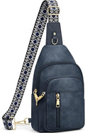 Anti Theft Crossbody Bags for Women RFID Sling Bag, Vegan Leather Cross Body Travel Purse for Women Men