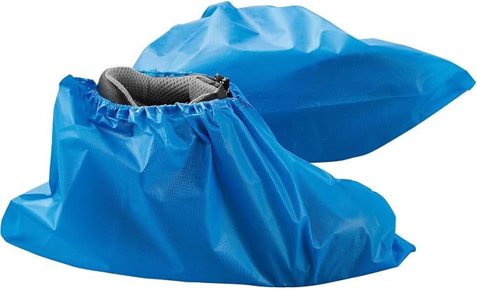 Global Industrial Water Resistant Disposable Shoe Covers, Size 12-15, Blue, 150 Pairs/Case
