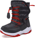 CIOR Winter Snow Boots for Boy and Girl Outdoor Waterproof with Fur Lined(Toddler/Little Kids)