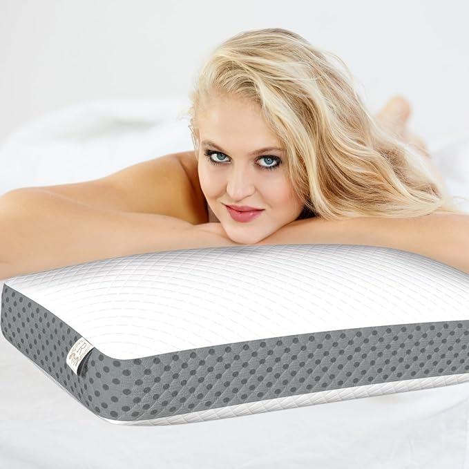 Royal Therapy Memory Foam Pillow, Neck Pain Relief, for Neck and Shoulder Pain, Side Sleeper, Cervical, Pillow Sleeping, Non-Adjustable