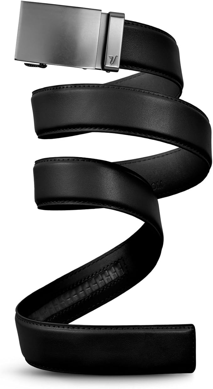 Mission Belt Men's Leather Ratchet Belt, 40mm Metal Collection