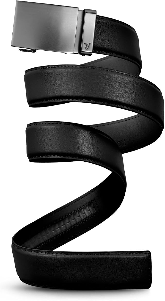 Mission Belt Men's Leather Ratchet Belt, 40mm Metal Collection