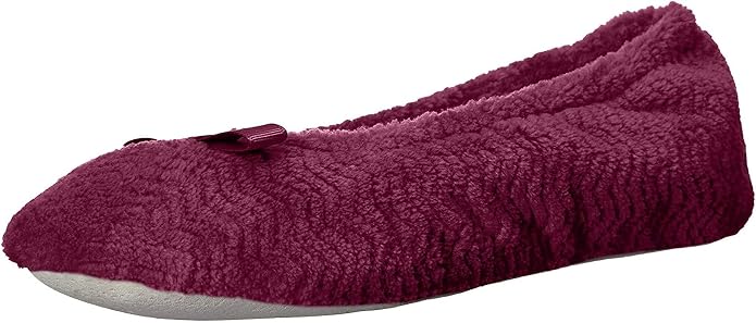 Isotoner Women's Chevron Non-Slip Ballerina Slipper