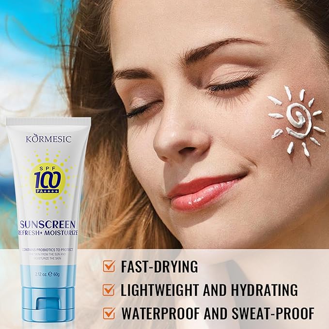 High Protection Sunscreen for Face & Body SPF100+ PA++++ | Broad Spectrum Sunscreen with Centella & Jasmine | Waterproof, Non-Greasy, Hydrating | Perfect for Outdoor, Beach, Travel & Daily Use