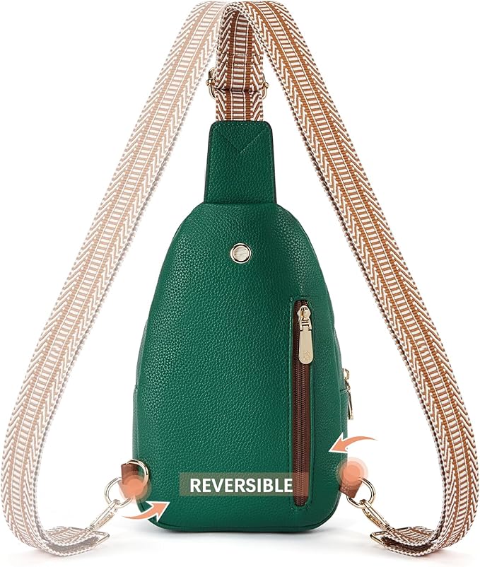 BOSTANTEN Sling Bag for Women Leather Crossbody Bags Fanny Pack Chest Bag for Travel