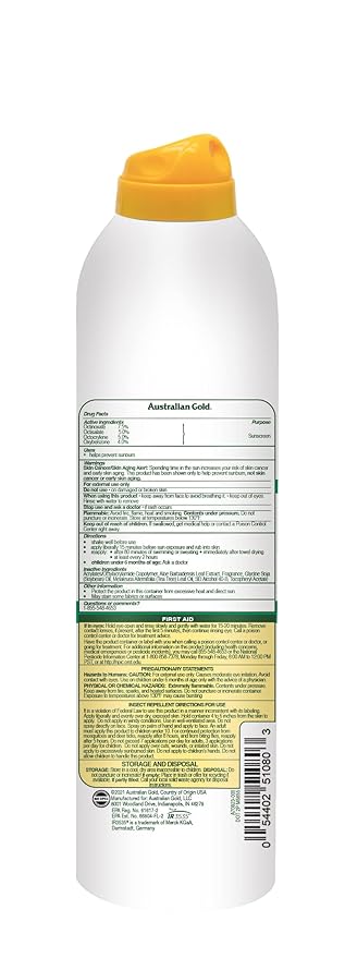 Australian Gold Australian Gold Spf 30 Continuous Spray Insect Repellent, 5.6 ounces