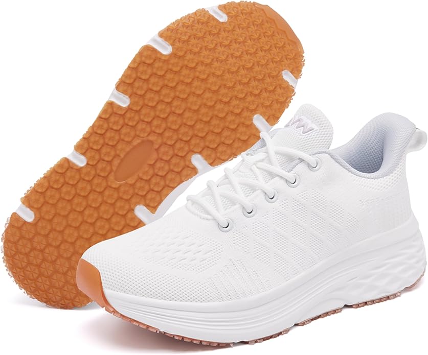 AVW Womens Non Slip Work Shoes Water Resistant Walking Sneakers Food Service Chef Kitchen Shoes